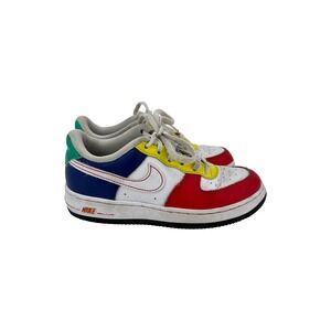 Nike Air Force 1 Low‎ Kids Sneakers Rubik's Cube Red Yellow Blue White Size 1Y